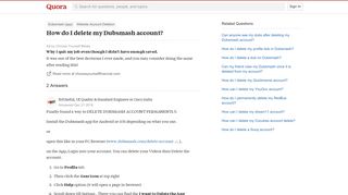 How to delete my Dubsmash account - Quora
