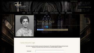 Teresa Del Duca Login - Woodbridge, Ontario | Fratelli Vescio Funeral ...