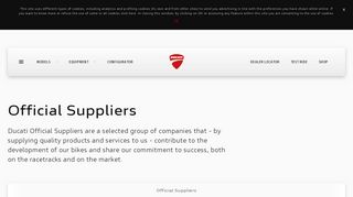 Ducati - Official Suppliers