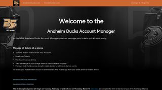 Anaheim Ducks Account Manager