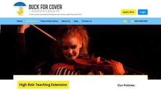 Duck for Cover - High Risk Teaching Extension