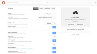DuckDuckGo Settings