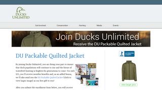 DU Packable Quilted Jacket - Ducks Unlimited