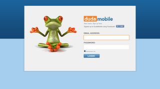 Login to your DudaMobile account