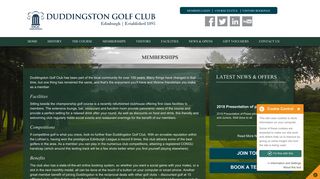 Memberships - Duddingston Golf Club
