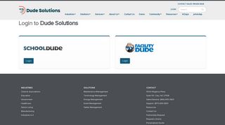 Login to Dude Solutions