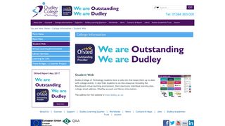 Dudley College | College Information | Student Web