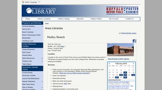 Dudley Branch - Area Libraries | Buffalo and Erie County Public ...