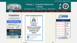 Pearle L. Crawford Memorial Library - Dudley, Massachusetts