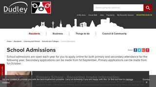 School Admissions - Dudley Council