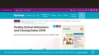 Dudley School Admissions and Closing Dates 2019 - Families Online