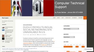 Dudu.com multilingual social networking site unavailable in U.S. ...