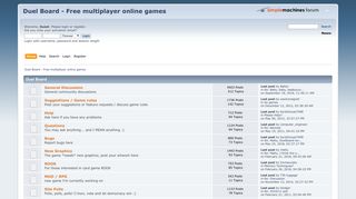Duel Board - Free multiplayer online games - Index
