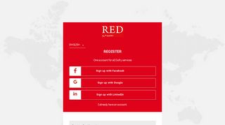 registering with the Red by Dufry