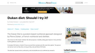 Dukan diet: Phases, cooking ideas, and effectiveness