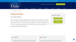 Alumni Email | Duke