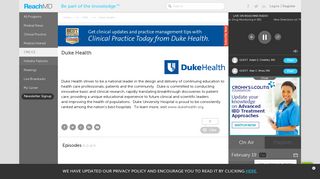 Duke Health - CME - ReachMD