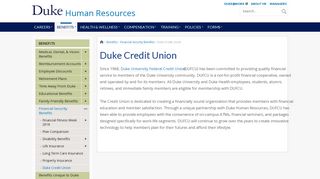 Duke Credit Union | Human Resources