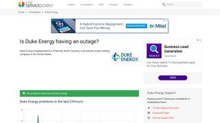 Duke Energy down? Current problems and outages - Is The Service ...