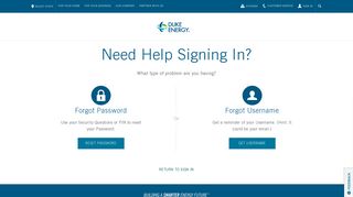 Need Help Signing In? - Duke Energy