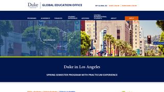 DUKE IN LOS ANGELES | Global Education Office - Duke Study Abroad