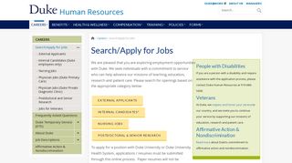 Search/Apply for Jobs | Human Resources - Duke Human Resources