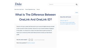 What is the difference between OneLink and OneLink ID? – Duke ...