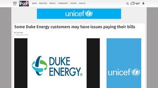 Some Duke Energy customers may have issues paying their bills ...