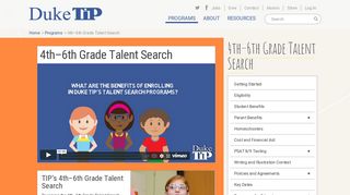 4th–6th Grade Talent Search | Duke TIP
