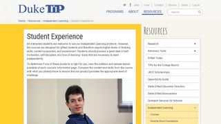 Student Experience | Duke TIP