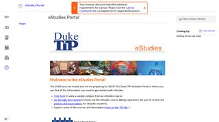 eStudies Portal - Dashboard