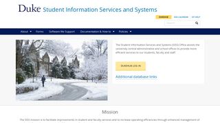Student Information Services and Systems - Duke University