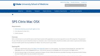 SPS Citrix Mac OSX | Duke School of Medicine