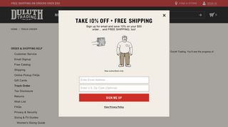 Track My Order Status | Duluth Trading Company