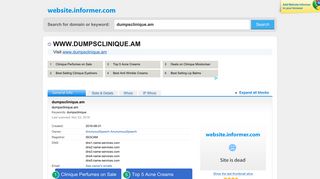 dumpsclinique.am at WI. dumpsclinique.am - Website Informer