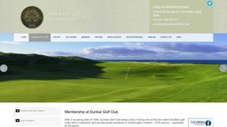 Membership at Dunbar Golf Club - Dunbar Golf Club - Membership