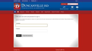 Sign In - Duncanville ISD