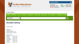 Dundee Library | Fox River Valley Public Library