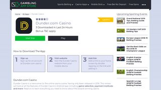Dunder Mobile Casino App - Gambling Apps
