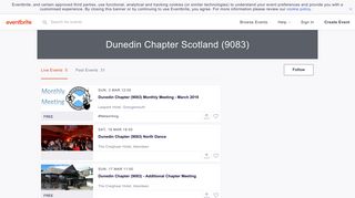 Dunedin Chapter Scotland (9083) Events | Eventbrite