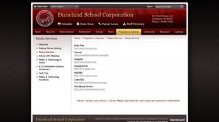 Media and Technology / Online Services - Duneland School ...