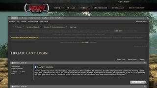 Can't login - Dungeons and Dragons Online