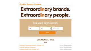 Dunkin' Brands Careers - Jobvite