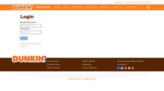 Login - Dunkin' Donuts