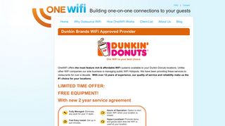 Dunkin Donuts WiFi - One WiFi