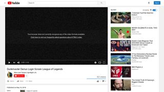Dunkmaster Darius Login Screen League of Legends - YouTube