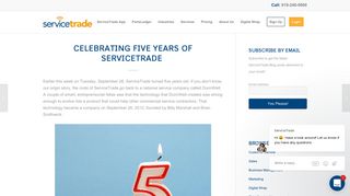 Celebrating Five Years of ServiceTrade - ServiceTrade