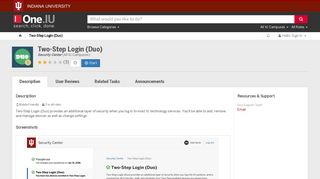 Two-Step Login (Duo) (Security Center) | All IU Campuses | One.IU
