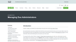 Managing Duo Administrators | Duo Security
