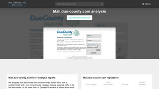 Mail Duo County. MagicMail Mail Server: Landing Page